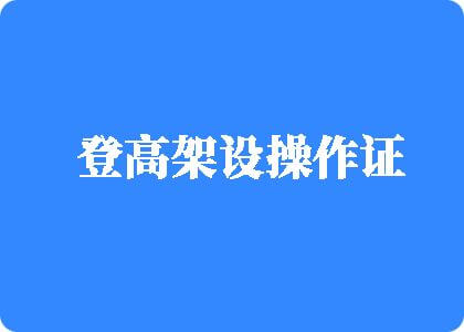 操操我的逼吧登高架设操作证